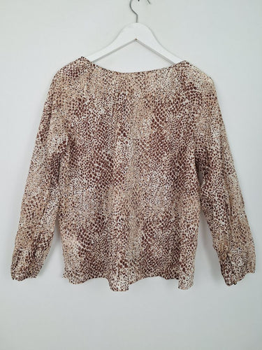 Second-Hand - Seafolly Serpentine Boho Blouse Size S - SwapUp
