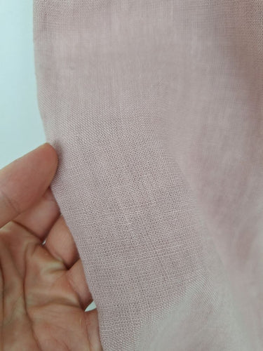 Second-Hand - Humidity Dusty Pink Linen Wide Leg Pants Size 10 - SwapUp