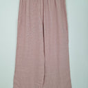 Second-Hand - Humidity Dusty Pink Linen Wide Leg Pants Size 10 - SwapUp