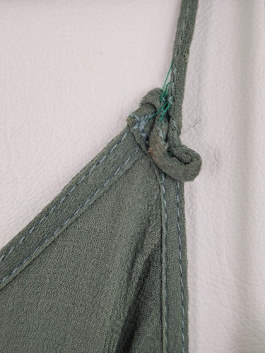 Second-Hand - Magali Pascal Bohemian Sage Studded Silk Mini Dress Size M - SwapUp