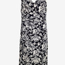 Second-Hand - Lauren Ralph Lauren Navy Rose Cowl Neck Mini Dress Size 10 - SwapUp