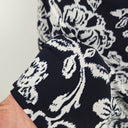 Second-Hand - Lauren Ralph Lauren Navy Rose Cowl Neck Mini Dress Size 10 - SwapUp