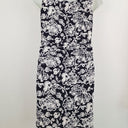 Second-Hand - Lauren Ralph Lauren Navy Rose Cowl Neck Mini Dress Size 10 - SwapUp
