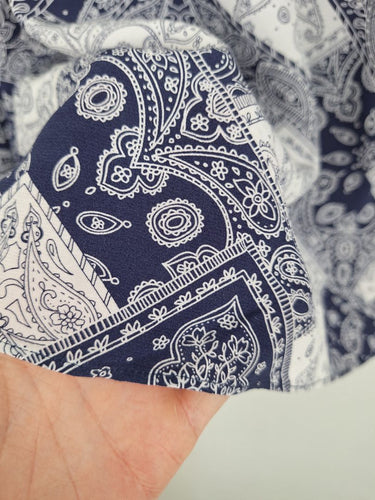Second-Hand - Sportscraft Paisley Tie Front Blouse Size 14 - SwapUp
