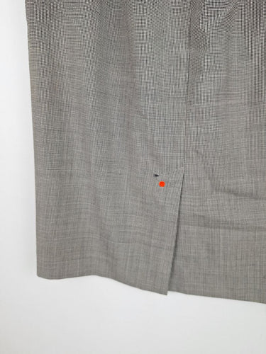 Second-Hand - Jigsaw Micro Houndstooth Wool Pencil Skirt Size 12 - SwapUp