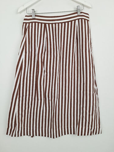 Second-Hand - Country Road Coco Stripe Linen Midi Skirt Size 12 - SwapUp