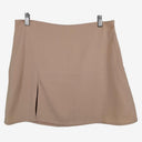 Second-Hand - Perfect Stranger Soft Pink Front Split Mini Skirt Size 12 - SwapUp