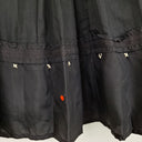 Second-Hand - Sita Murt Whimsical Embroidered Ruffle Midi Skirt Size 12 - SwapUp