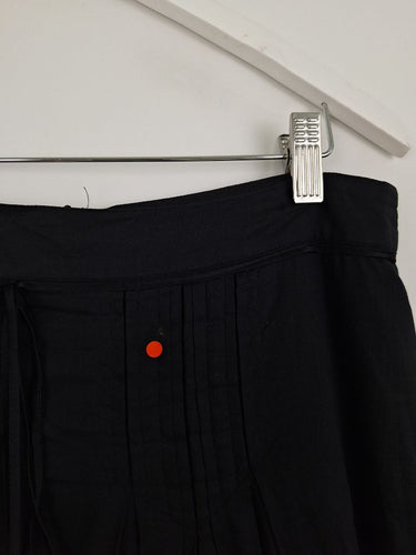 Second-Hand - Sita Murt Whimsical Embroidered Ruffle Midi Skirt Size 12 - SwapUp
