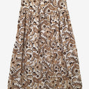 Second-Hand - Seed Asymmetrical Wide Yoke Brown Skirt Size 10 - SwapUp