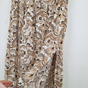 Second-Hand - Seed Asymmetrical Wide Yoke Brown Skirt Size 10 - SwapUp
