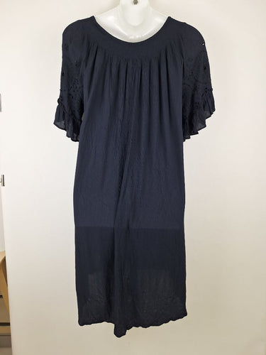 Second-Hand - Virtuelle Broderie Sleeve Off Shoulder Dress Size 18 - SwapUp