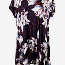 Second-Hand - Taking Shape Plum Lily Handkerchief Hem Dress Size XXXL - SwapUp