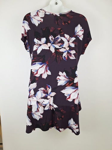 Second-Hand - Taking Shape Plum Lily Handkerchief Hem Dress Size XXXL - SwapUp