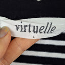 Second-Hand - Virtuelle Black Stripe Jersey Style T-shirt Size XXXL - SwapUp