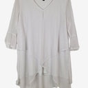 Second-Hand - Taking Shape White Mesh Fairy Top Size XL - SwapUp