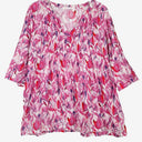Second-Hand - Virtuelle Watercolour Tulip Pleated Blouse Size 14 - SwapUp