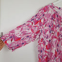 Second-Hand - Virtuelle Watercolour Tulip Pleated Blouse Size 14 - SwapUp