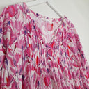 Second-Hand - Virtuelle Watercolour Tulip Pleated Blouse Size 14 - SwapUp