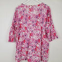 Second-Hand - Virtuelle Watercolour Tulip Pleated Blouse Size 14 - SwapUp