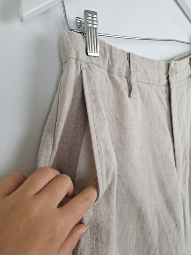 Second-Hand - Assorted Brands High Waisted Linen Pants Size S - SwapUp