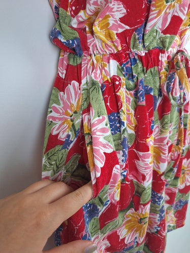 Second-Hand - Assorted Brands Retro Floral Playsuit Size M - SwapUp
