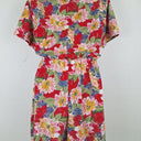 Second-Hand - Assorted Brands Retro Floral Playsuit Size M - SwapUp