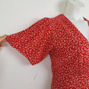Second-Hand - Faithfull The Brand Red Tulip Midi Dress Size 12 - SwapUp