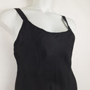 Second-Hand - Nude Lucy Refined Black Slinky Midi Dress Size L - SwapUp