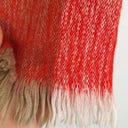 Second-Hand - Assorted Brands Red Colour Block Scarf - SwapUp