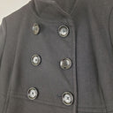 Second-Hand - Michael Kors Wool Blend Black Peacoat Coat Size 6 - SwapUp