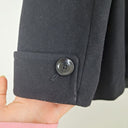 Second-Hand - Michael Kors Wool Blend Black Peacoat Coat Size 6 - SwapUp