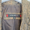 Second-Hand - Atelier 15 Rare Vintage Grunge Print Leather Jacket Size 10 - SwapUp