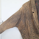 Second-Hand - Atelier 15 Rare Vintage Grunge Print Leather Jacket Size 10 - SwapUp