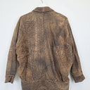 Second-Hand - Atelier 15 Rare Vintage Grunge Print Leather Jacket Size 10 - SwapUp