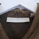 Second-Hand - Lavender Road Dark Olive Embroidered Detail Shirt Size 12 - SwapUp