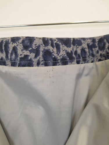 Second-Hand - Sportscraft Ink Blue Leopard Tailored Mini Skirt Size 10 - SwapUp