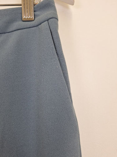 Second-Hand - Calvin Klein Steel Blue Straight Leg Pants Size 10 - SwapUp