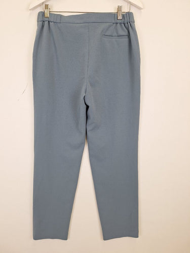 Second-Hand - Calvin Klein Steel Blue Straight Leg Pants Size 10 - SwapUp