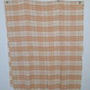Second-Hand - Oroton Peach Checkered Fringe Edge Scarf - SwapUp