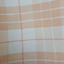 Second-Hand - Oroton Peach Checkered Fringe Edge Scarf - SwapUp