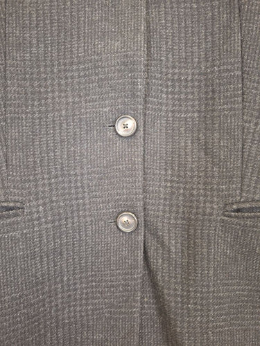 Second-Hand - Massimo Dutti Classic Wool Blend Grey Hounds tooth Blazer Size XS - SwapUp