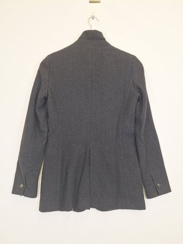 Second-Hand - Massimo Dutti Classic Wool Blend Grey Hounds tooth Blazer Size XS - SwapUp
