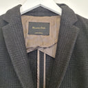 Second-Hand - Massimo Dutti Classic Wool Blend Grey Hounds tooth Blazer Size XS - SwapUp