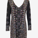 Second-Hand - Tigerlily Geometric Motif Plunge Dress Size XS - SwapUp