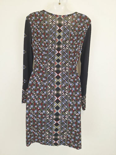 Second-Hand - Tigerlily Geometric Motif Plunge Dress Size XS - SwapUp