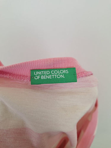 Second-Hand - United Colors of Benetton Candy Stripe Jersey T-Shirt Dress Size XS - SwapUp