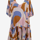Second-Hand - Mister Zimi Pastel Swirl Mini Dress Size 8 - SwapUp