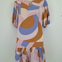 Second-Hand - Mister Zimi Pastel Swirl Mini Dress Size 8 - SwapUp