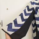 Second-Hand - Luxe Deluxe Silk Chevron Poolside Mini Dress Size 12 - SwapUp